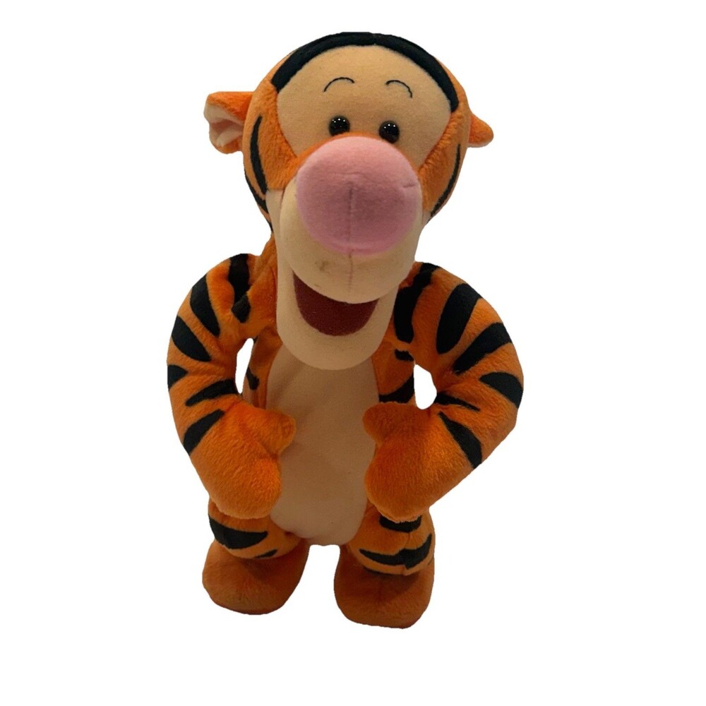Vintage 1998 Disney Tigger Talking Bouncing Jumping 12” Plush Toy Works TESTED